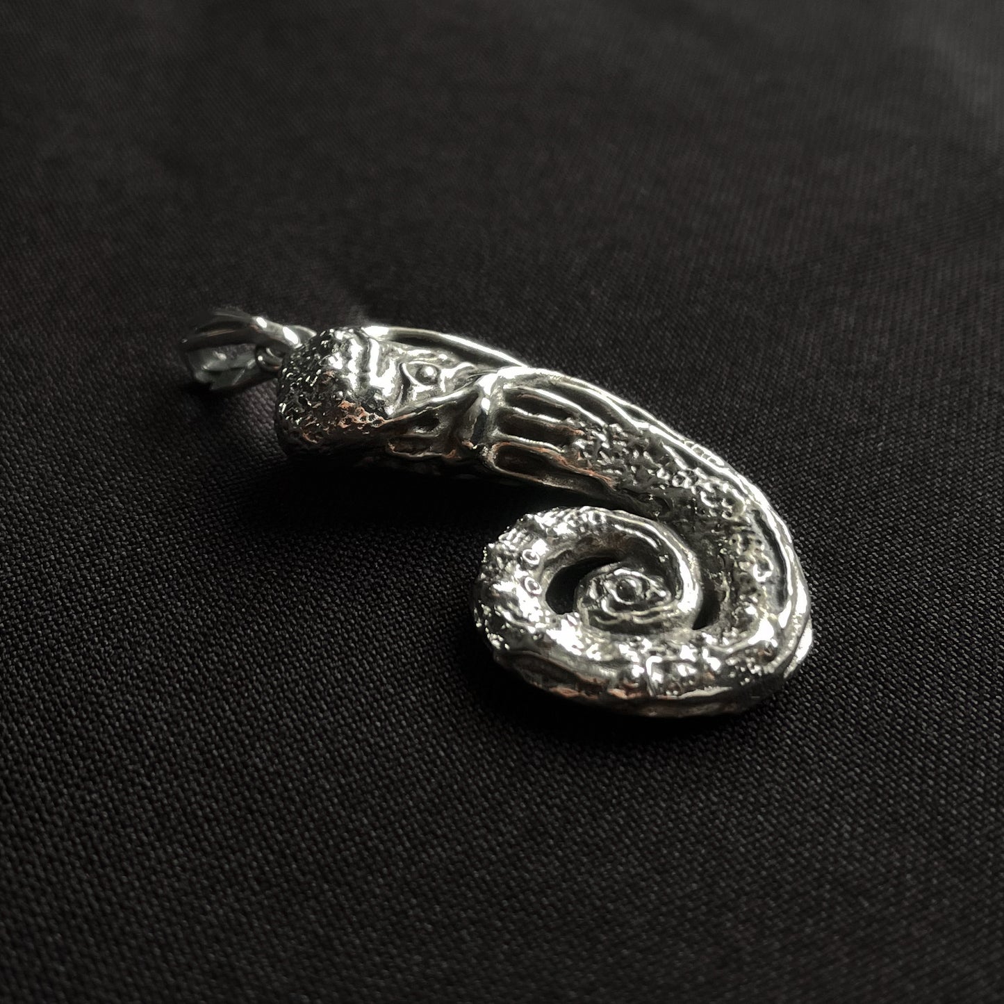 Sterling Silver One Third of Umbilical Cord pendant