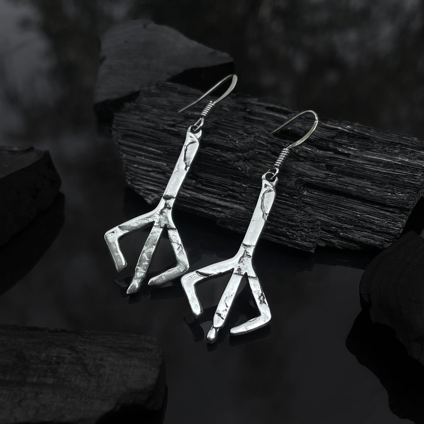 Sterling Silver Hunter's Mark Earrings