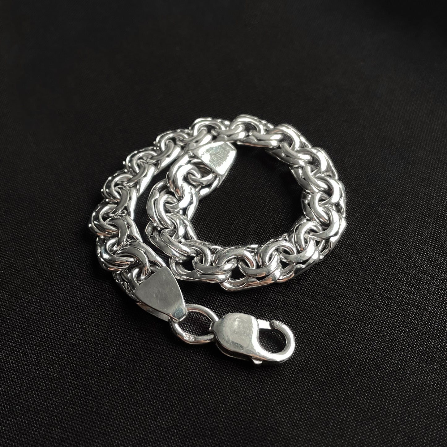 Men's silver Chunky Bismark bracelet