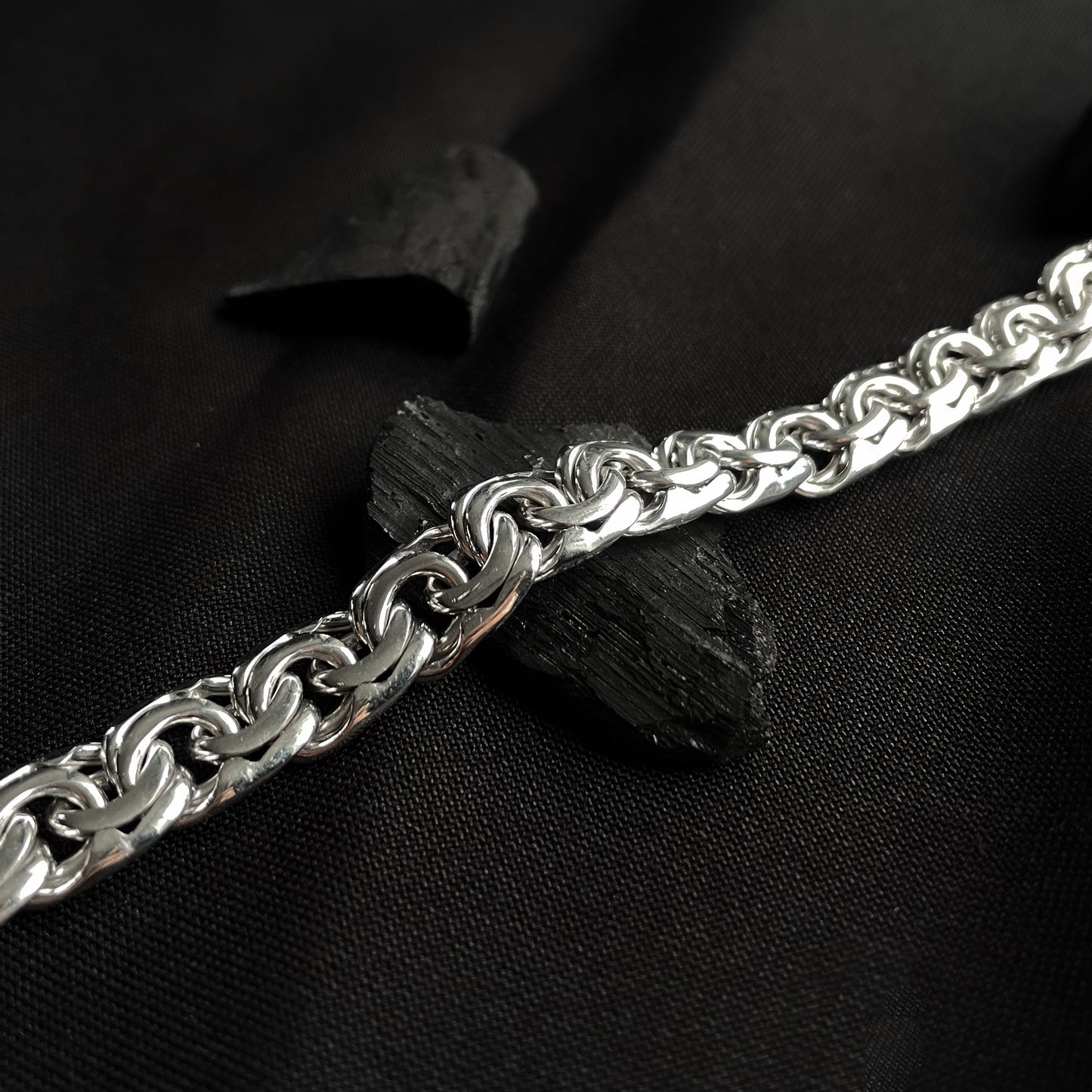 Men's silver Chunky Bismark bracelet