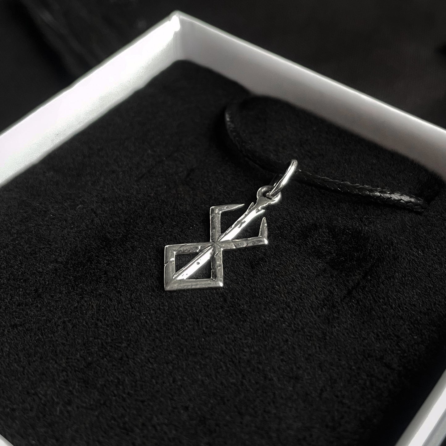 Sterling Silver Small Brand of Sacrifice Pendant