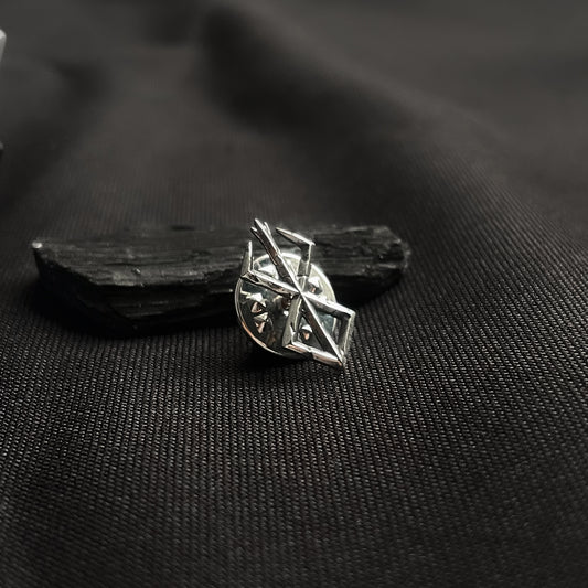 Sterling Silver Small Brand of Sacrifice Pin