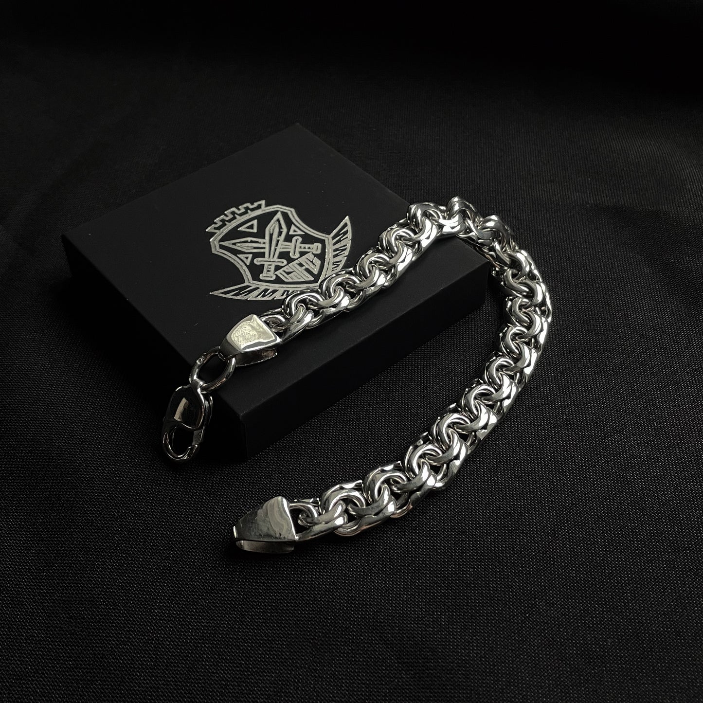 Men's silver Chunky Bismark bracelet