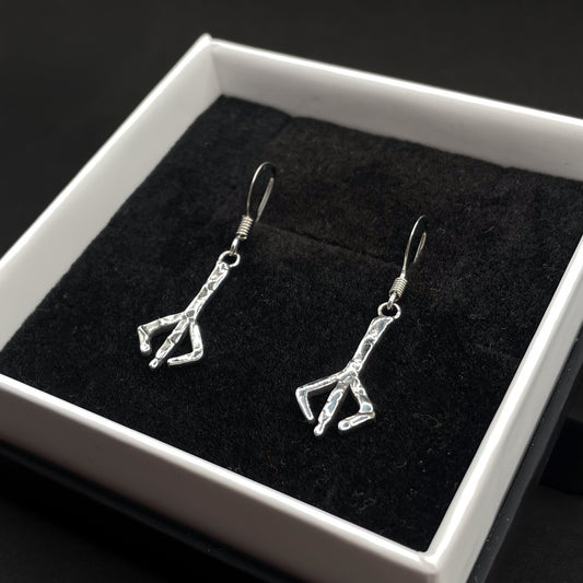 Sterling Silver Small Hunter's Mark Earrings