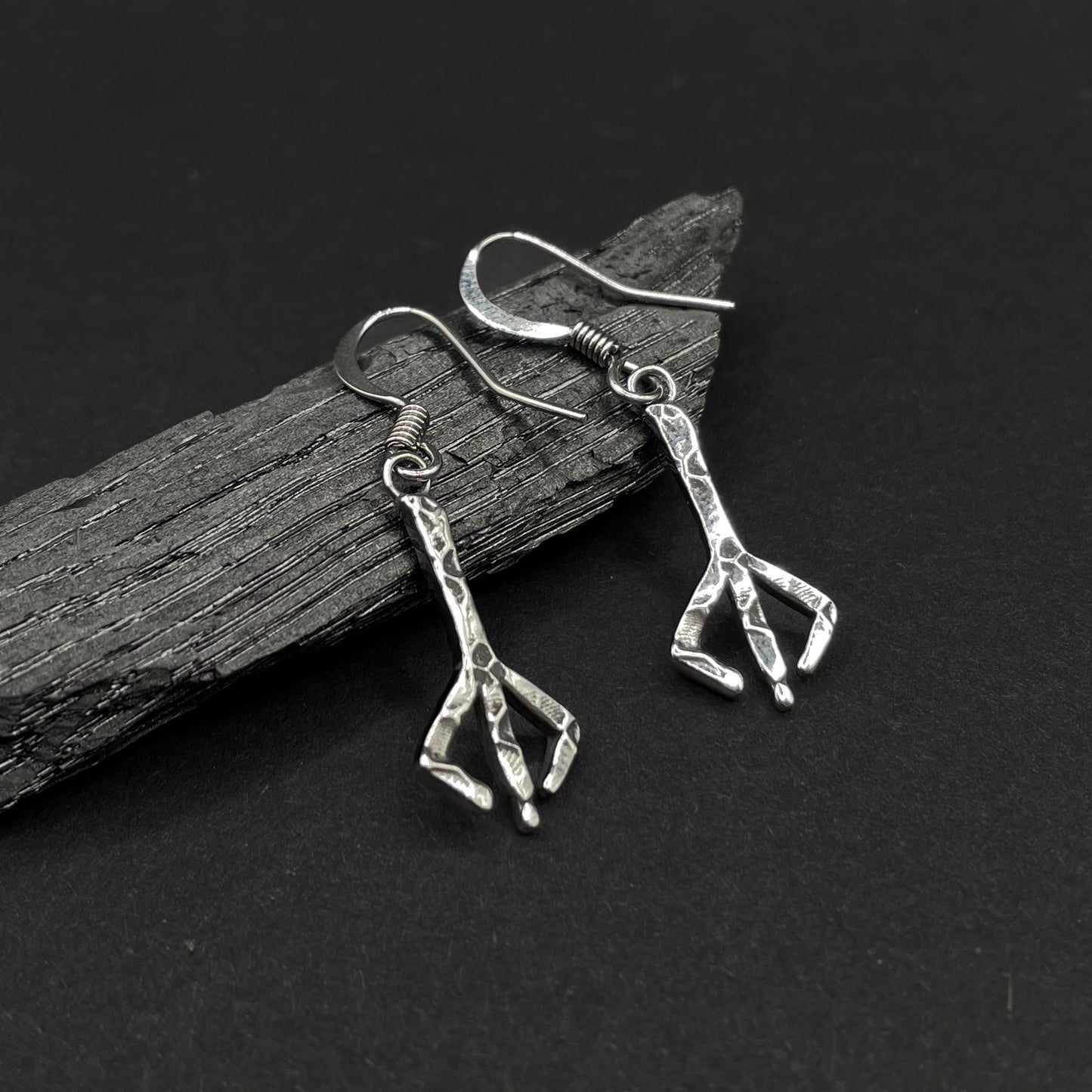 Sterling Silver Small Hunter's Mark Earrings