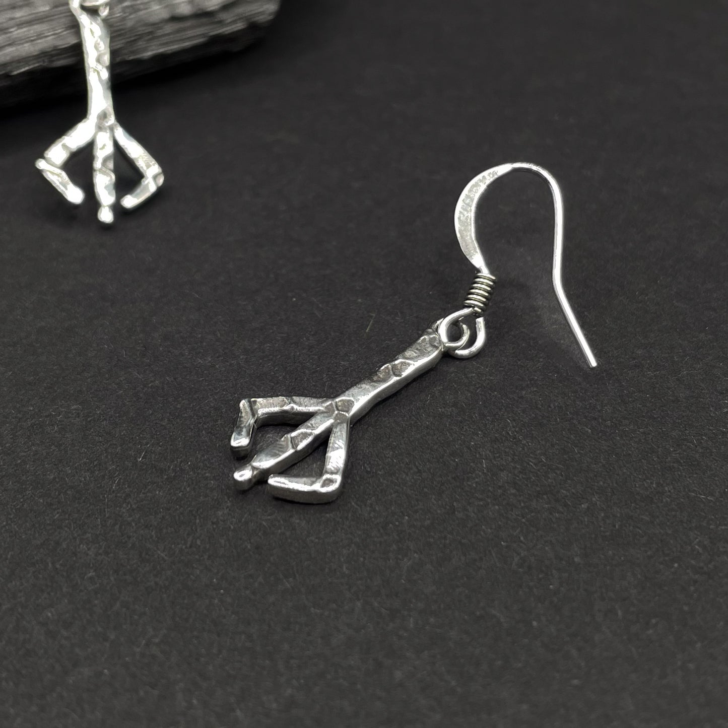 Sterling Silver Small Hunter's Mark Earrings