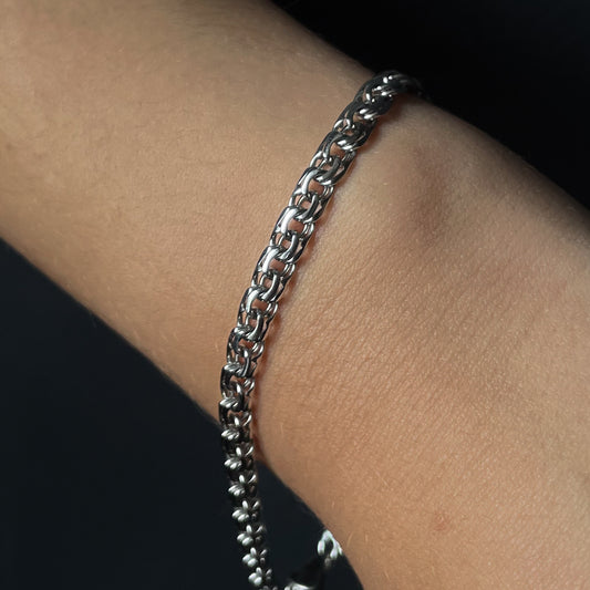 Sterling Silver Handcrafted Bismark bracelet