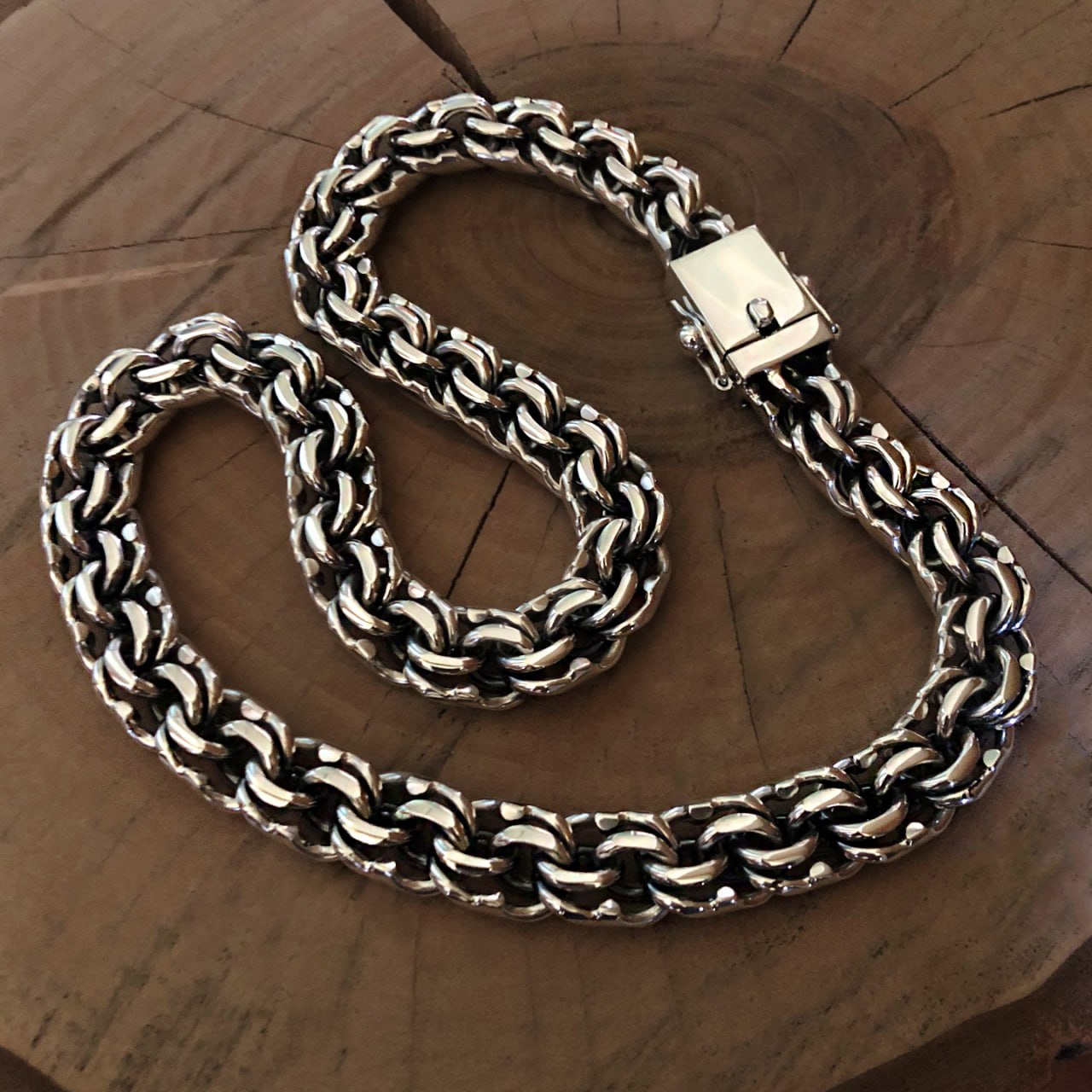 Sterling silver "Bismarck" chain