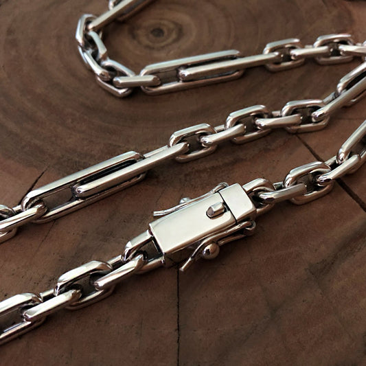 Sterling silver "Anchor with long link" chain