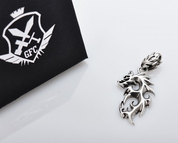 {{jewelry_for_geeks}} - {{ GameFanCraft}} Pendant Sterling Silver Chinese dragon necklace