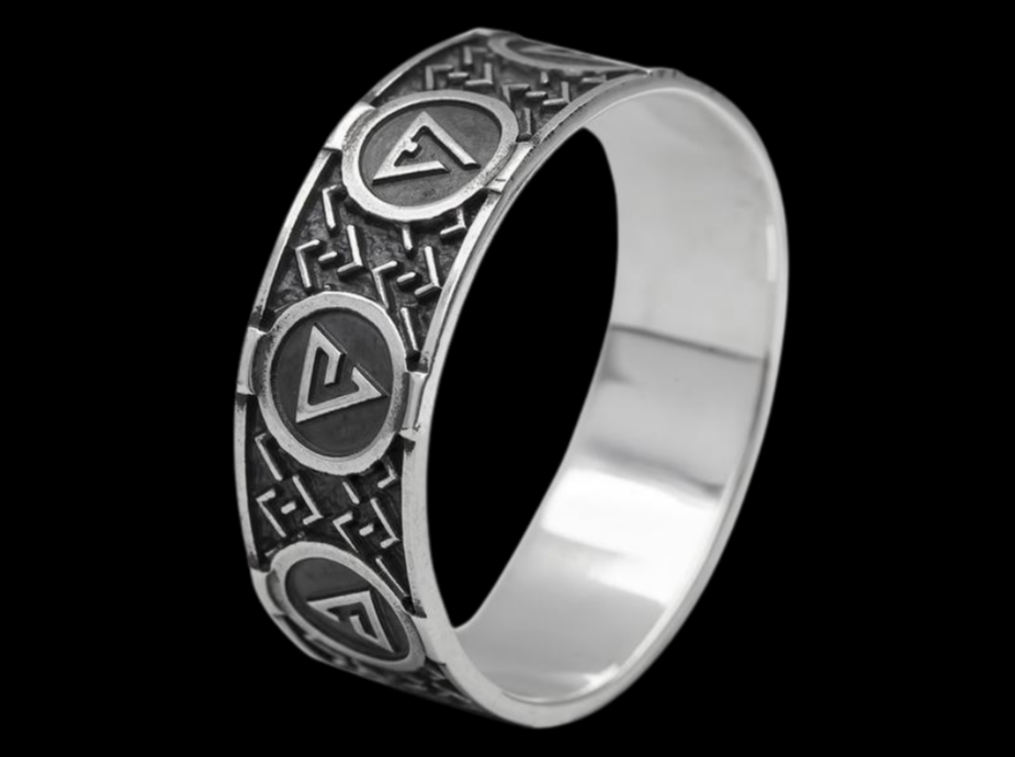 {{jewelry_for_geeks}} - {{ GameFanCraft}} Ring Silver Witcher's Signs Ring