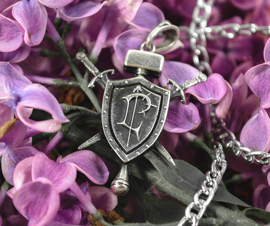 {{jewelry_for_geeks}} - {{ GameFanCraft}} Pendant Silver Lordaeron Shield Alliance Pendant