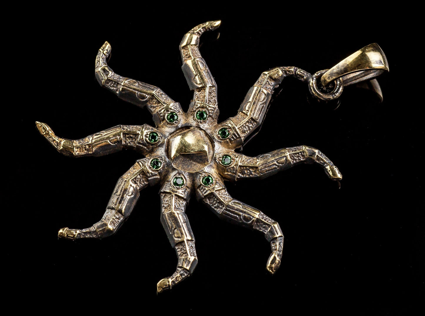 {{jewelry_for_geeks}} - {{ GameFanCraft}} Pendant Brass Elder Scrolls Azura Star Pendant