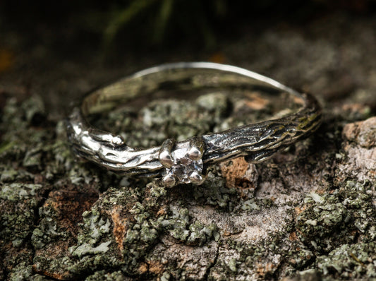 {{jewelry_for_geeks}} - {{ GameFanCraft}} Ring Silver twig ring