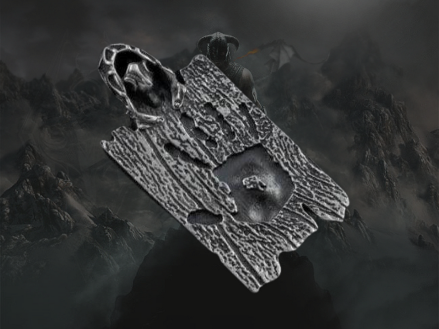 {{jewelry_for_geeks}} - {{ GameFanCraft}} Pendant Silver Dark Brotherhood Nightingale Pendant