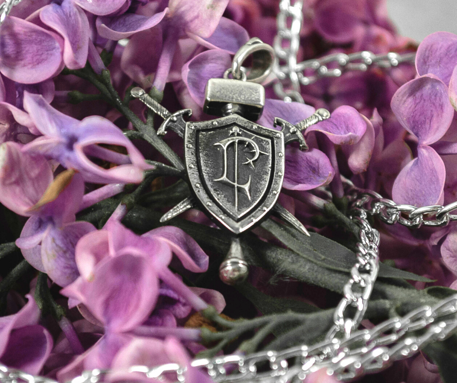 {{jewelry_for_geeks}} - {{ GameFanCraft}} Pendant Silver Lordaeron Shield Alliance Pendant