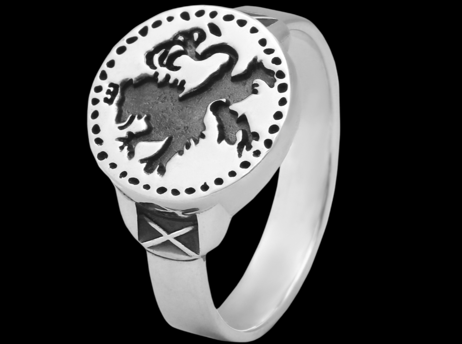 {{jewelry_for_geeks}} - {{ GameFanCraft}} Ring Silver Dark Souls Leo Ring Ornstein the Dragonslayer
