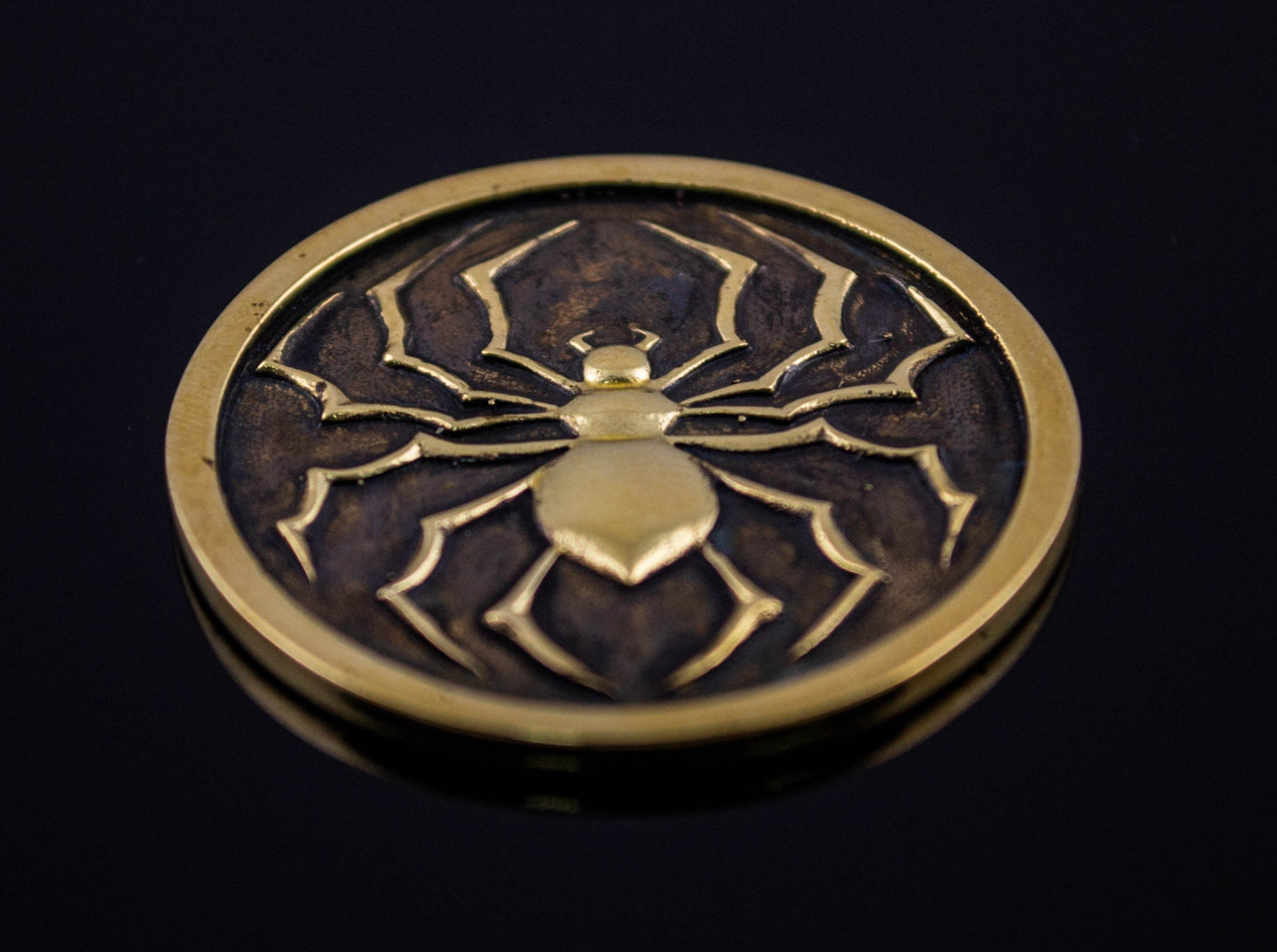 {{jewelry_for_geeks}} - {{ GameFanCraft}} Coin Brass two-sided anime spider coin