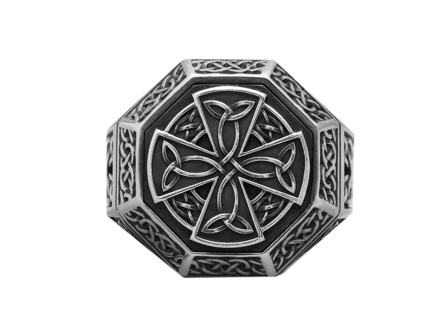 {{jewelry_for_geeks}} - {{ GameFanCraft}} Ring Silver Celtic Triquetra Knot Ring