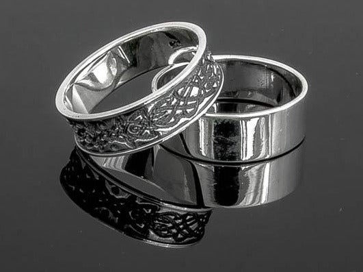 {{jewelry_for_geeks}} - {{ GameFanCraft}} Ring Silver Celtic pattern ring