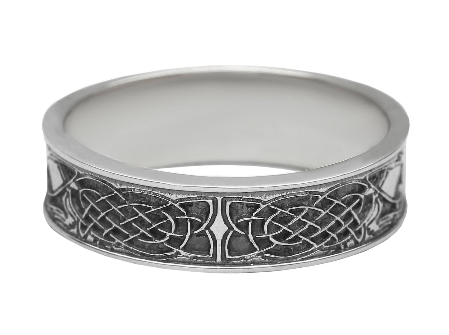 {{jewelry_for_geeks}} - {{ GameFanCraft}} Ring Silver Scandinavian ring with Celtic patterns