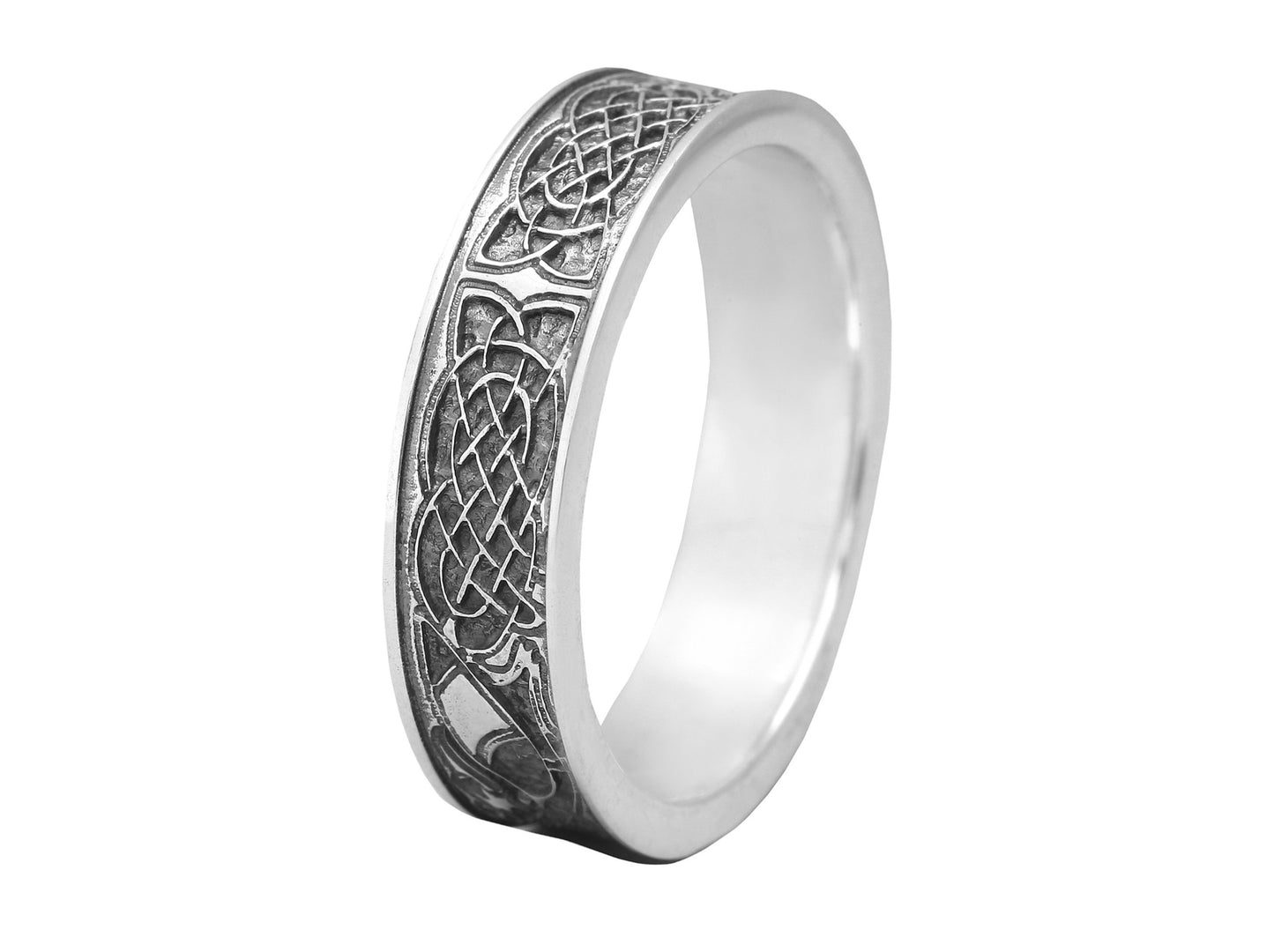 {{jewelry_for_geeks}} - {{ GameFanCraft}} Ring Silver Scandinavian ring with Celtic patterns