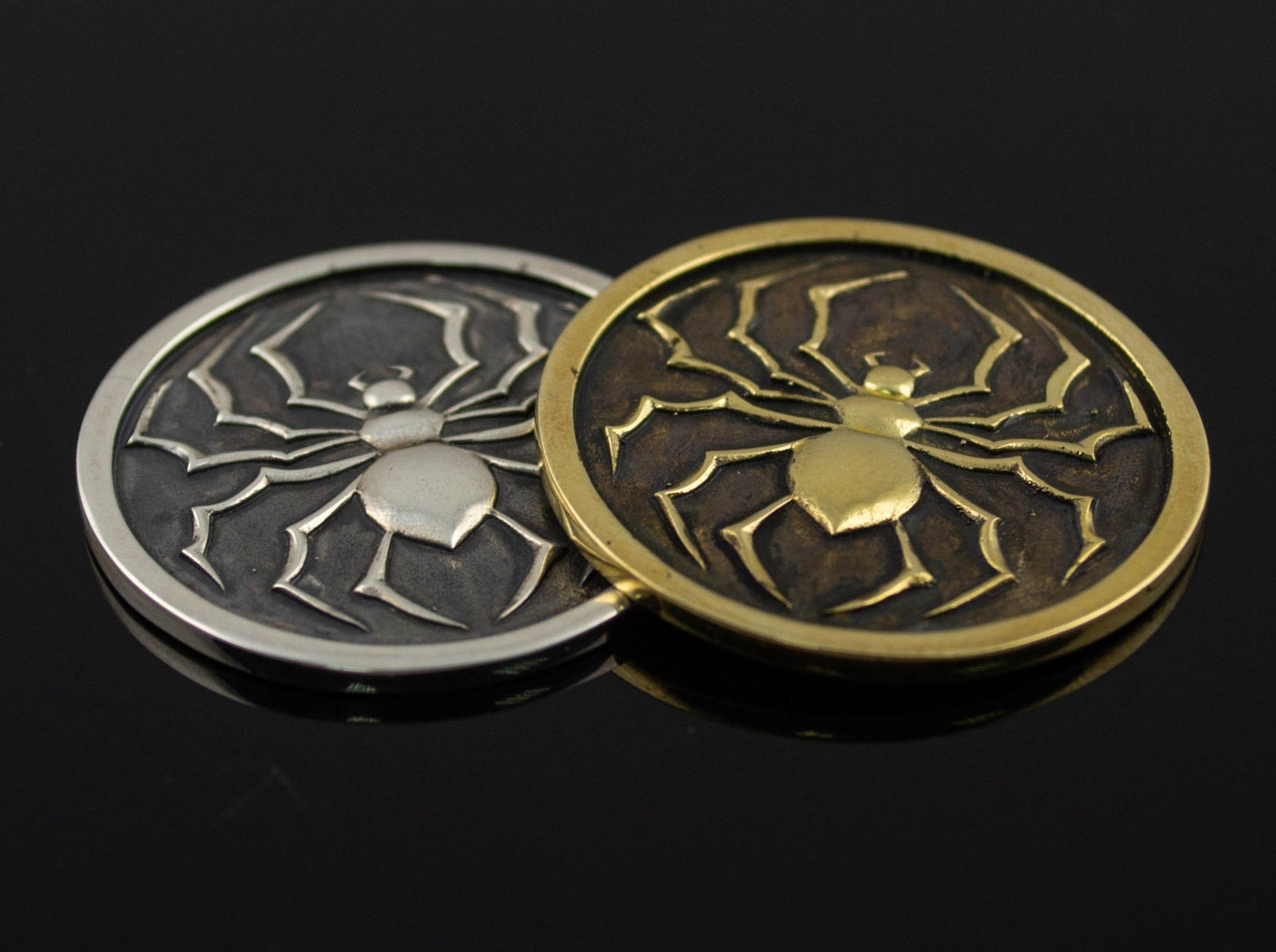 {{jewelry_for_geeks}} - {{ GameFanCraft}} Coin Brass two-sided anime spider coin