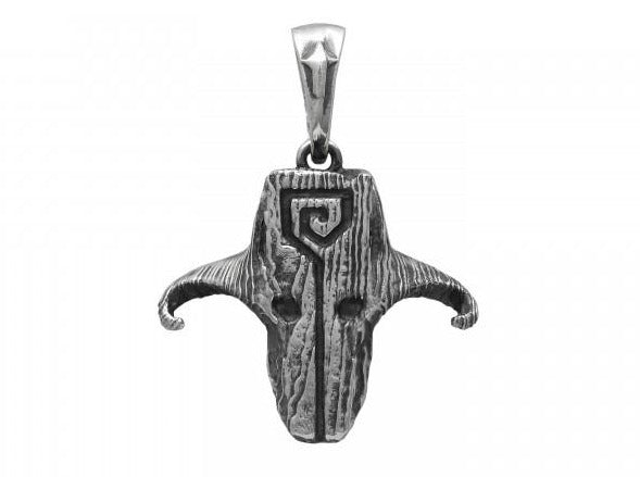 {{jewelry_for_geeks}} - {{ GameFanCraft}} Pendant Silver Dota 2 Juggernaut mask pendant