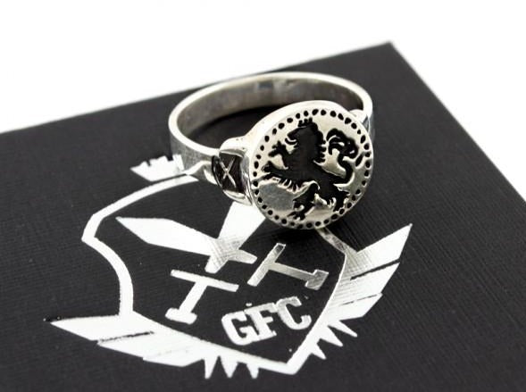 {{jewelry_for_geeks}} - {{ GameFanCraft}} Ring Silver Dark Souls Leo Ring Ornstein the Dragonslayer