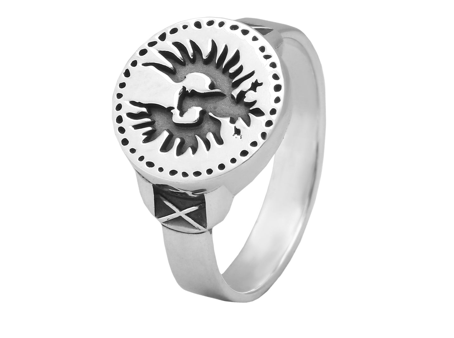 {{jewelry_for_geeks}} - {{ GameFanCraft}} Jewelry Sets Dark Souls Knights of Gwyn Silver Rings Set