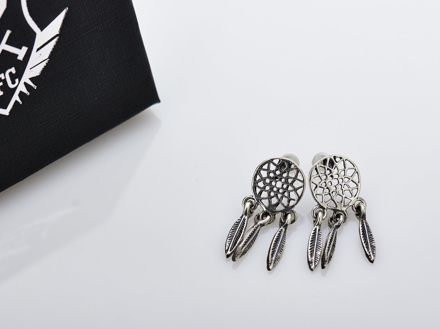 {{jewelry_for_geeks}} - {{ GameFanCraft}} Earrings Silver Dreamcatcher Earrings