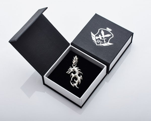 {{jewelry_for_geeks}} - {{ GameFanCraft}} Pendant Sterling Silver Chinese dragon necklace