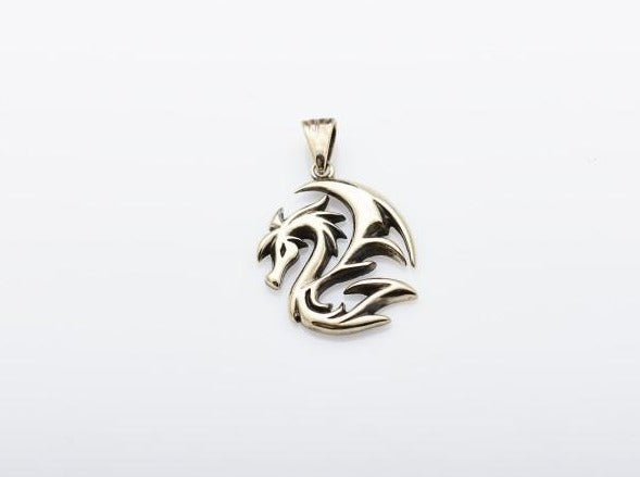 {{jewelry_for_geeks}} - {{ GameFanCraft}} Pendant Silver Fantasy Chinese Dragon Pendant