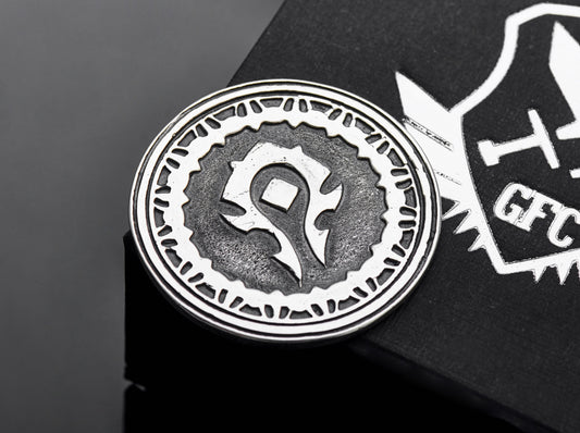 {{jewelry_for_geeks}} - {{ GameFanCraft}} Coin Silver Horde vs Alliance choice coin