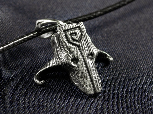 {{jewelry_for_geeks}} - {{ GameFanCraft}} Pendant Silver Dota 2 Juggernaut mask pendant