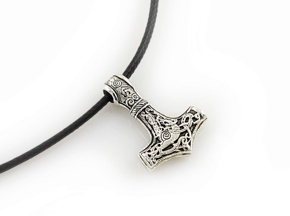 {{jewelry_for_geeks}} - {{ GameFanCraft}} Pendant Brass Viking's Thor's Hammer Pendant Mammen Village