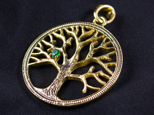 {{jewelry_for_geeks}} - {{ GameFanCraft}} Pendant Brass Vikings Yggdrasil Tree Pendant