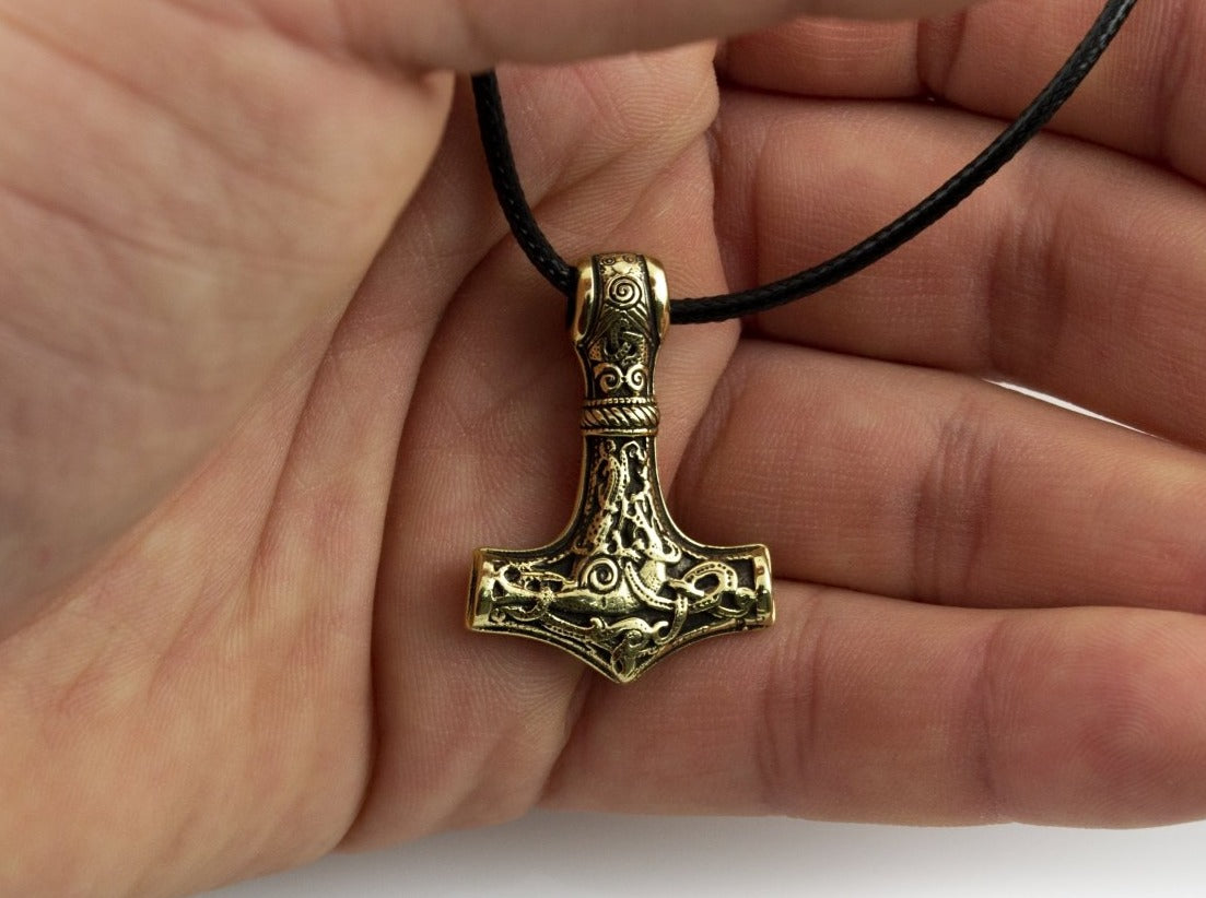 {{jewelry_for_geeks}} - {{ GameFanCraft}} Pendant Silver Viking's Thor's Hammer Pendant Mammen Village