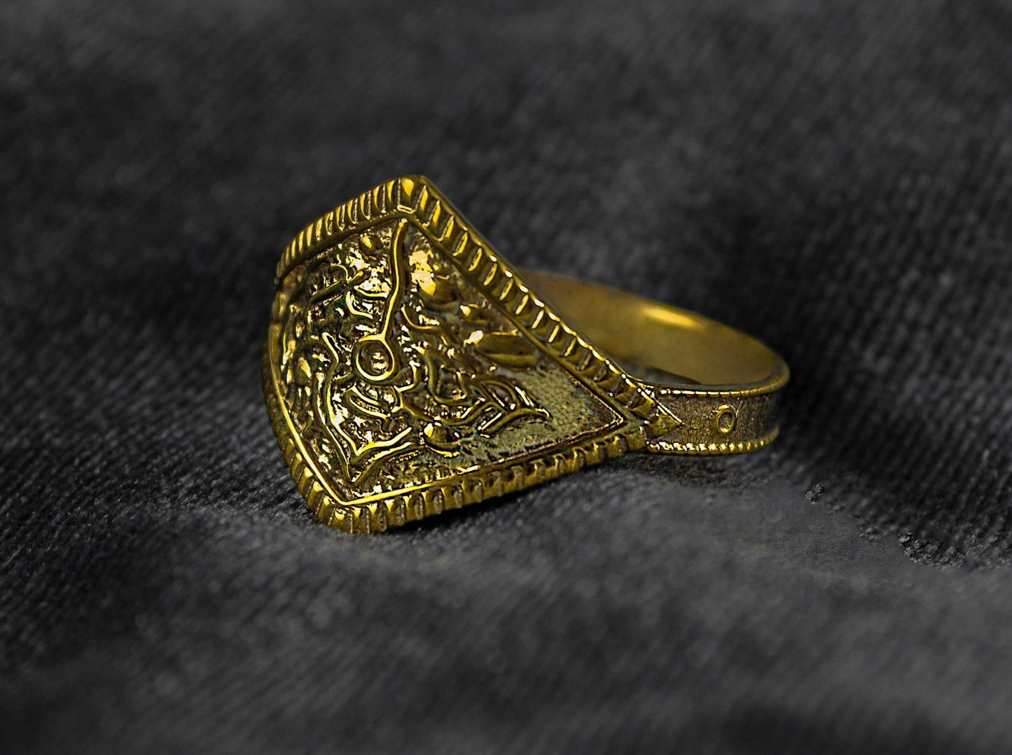 {{jewelry_for_geeks}} - {{ GameFanCraft}} Rings Gold Plated Silver Dark Souls Ring of Favor and Protection