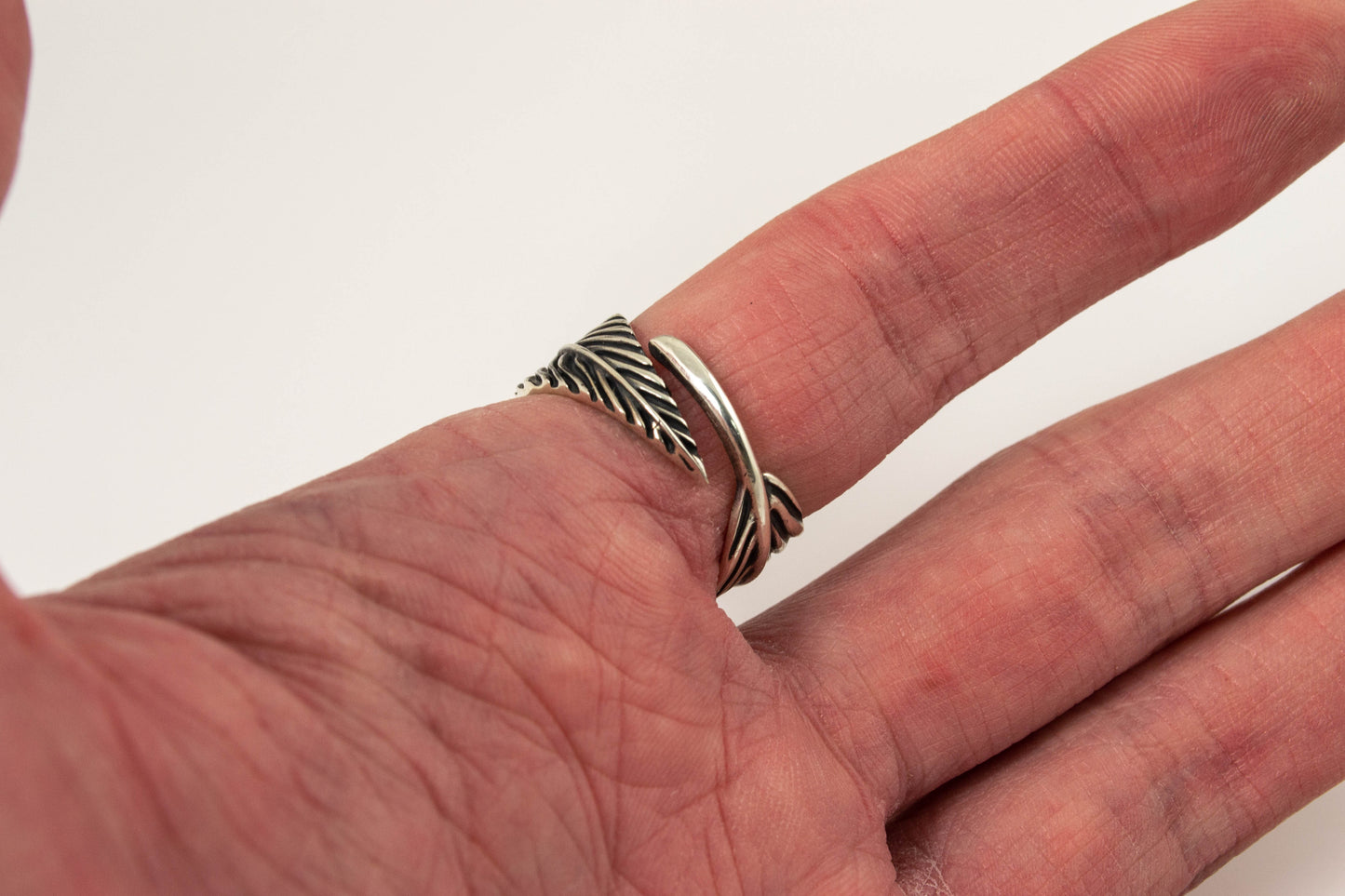 {{jewelry_for_geeks}} - {{ GameFanCraft}} Ring Silver Bird feather ring