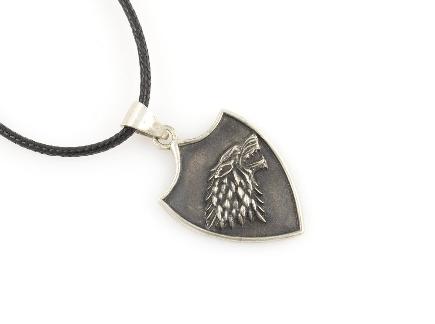 {{jewelry_for_geeks}} - {{ GameFanCraft}} Pendant Brass House Stark Wolf Head Pendant