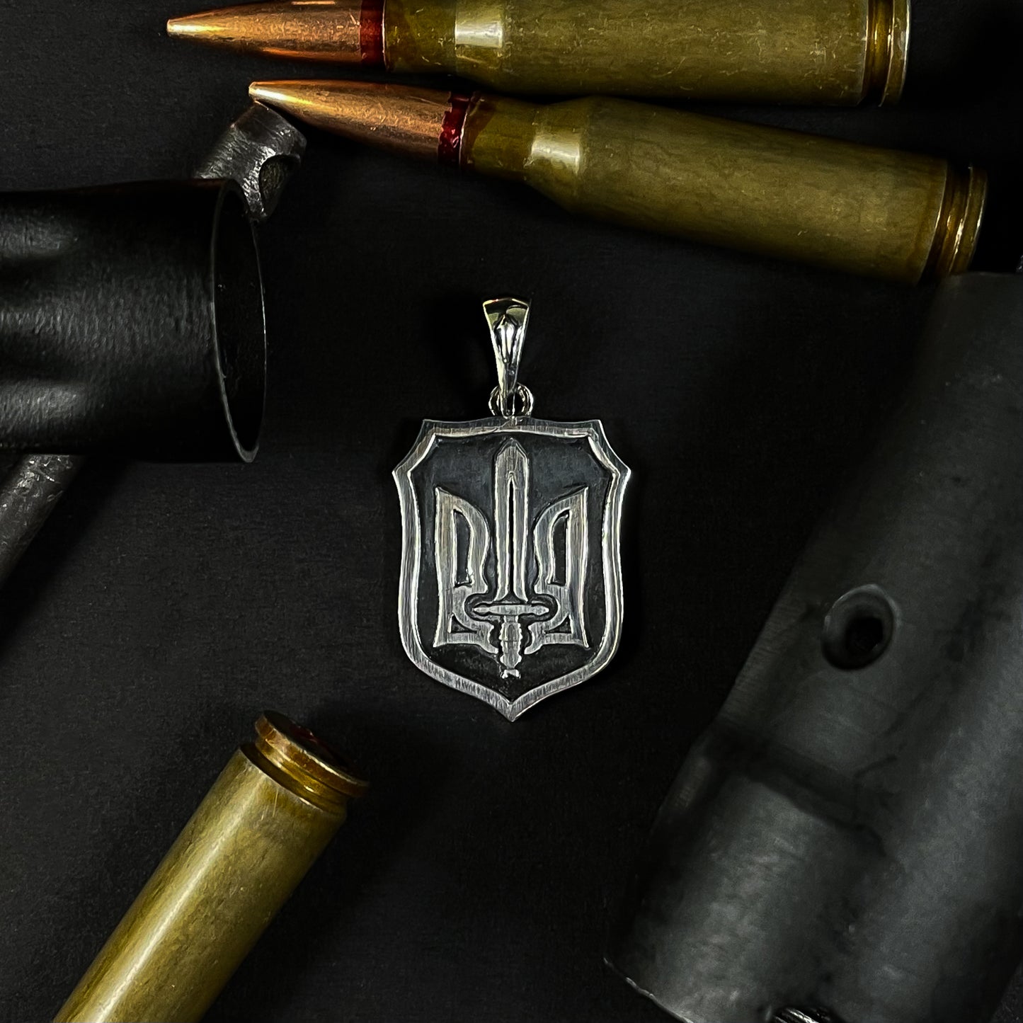 {{jewelry_for_geeks}} - {{ GameFanCraft}} Charms & Pendants Coat of arms of Ukraine on shield