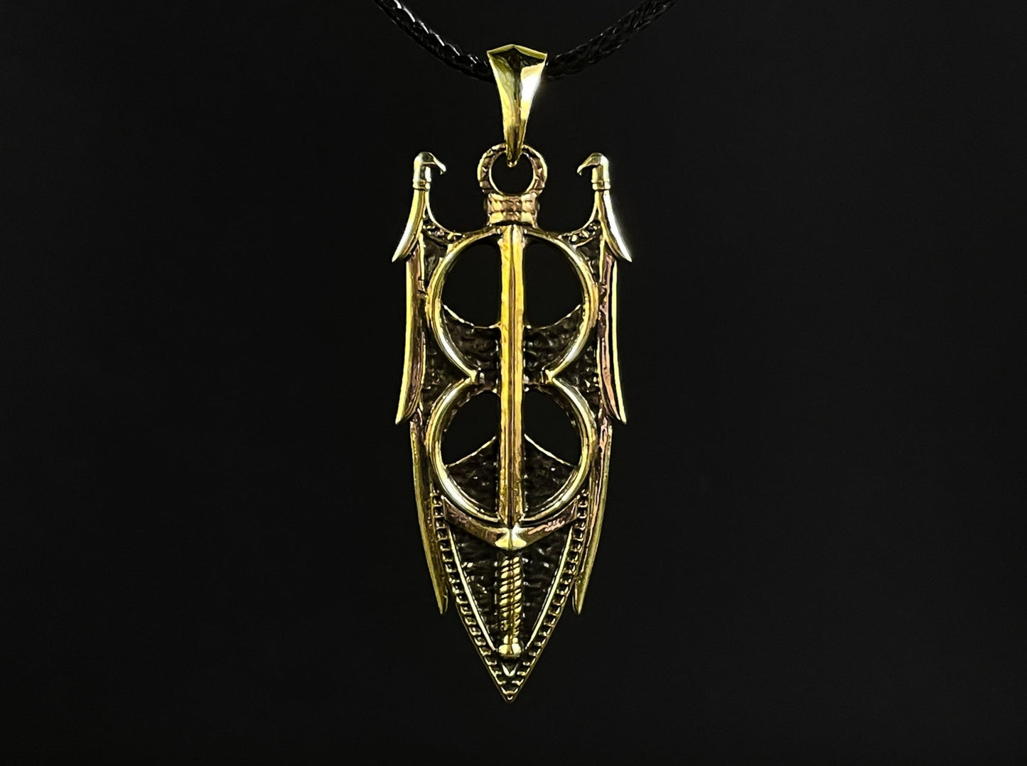 {{jewelry_for_geeks}} - {{ GameFanCraft}} Pendant Brass Elder Scrolls Amulet of Akatosh Pendant
