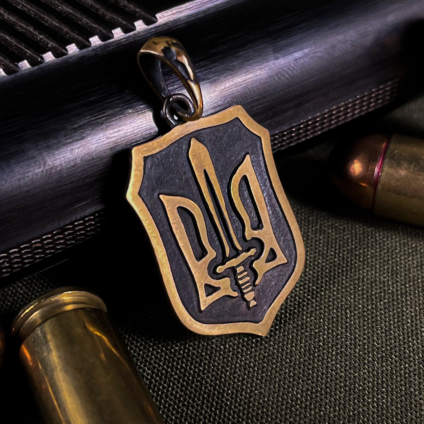 {{jewelry_for_geeks}} - {{ GameFanCraft}} Charms & Pendants Coat of arms of Ukraine on shield