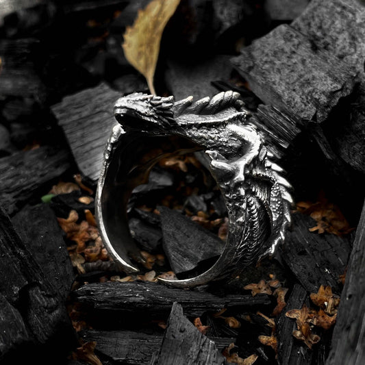 {{jewelry_for_geeks}} - {{ GameFanCraft}} Ring Dragon hugging finger ring