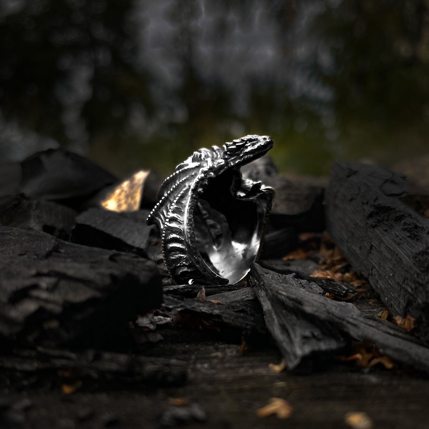 {{jewelry_for_geeks}} - {{ GameFanCraft}} Ring Dragon hugging finger ring