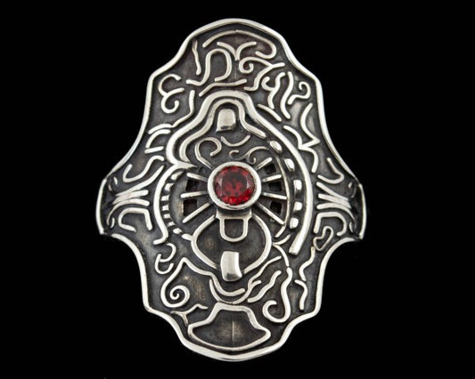 {{jewelry_for_geeks}} - {{ GameFanCraft}} Ring Silver Ring of Steel Protection