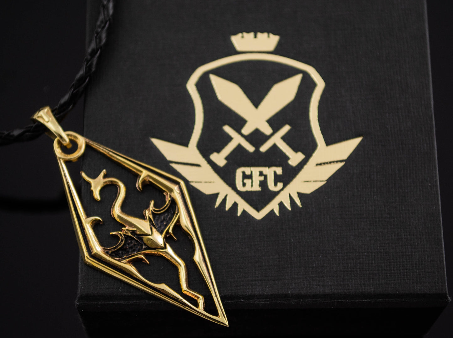 {{jewelry_for_geeks}} - {{ GameFanCraft}} Pendant Brass Imperial Dragon Pendant
