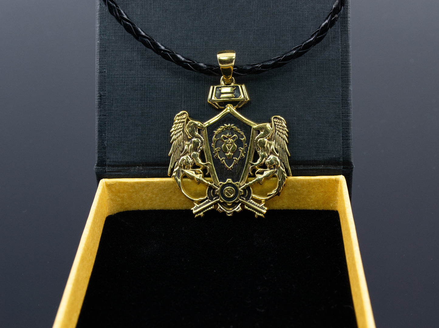 {{jewelry_for_geeks}} - {{ GameFanCraft}} Pendant Silver Alliance Pendant from the World of Warcraft