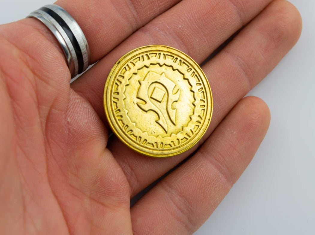 {{jewelry_for_geeks}} - {{ GameFanCraft}} Coin Silver Horde vs Alliance choice coin